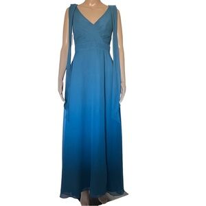 Elegant Blue Maxi Dress